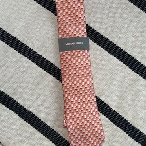 Michael Kors Geometric Orange Tie